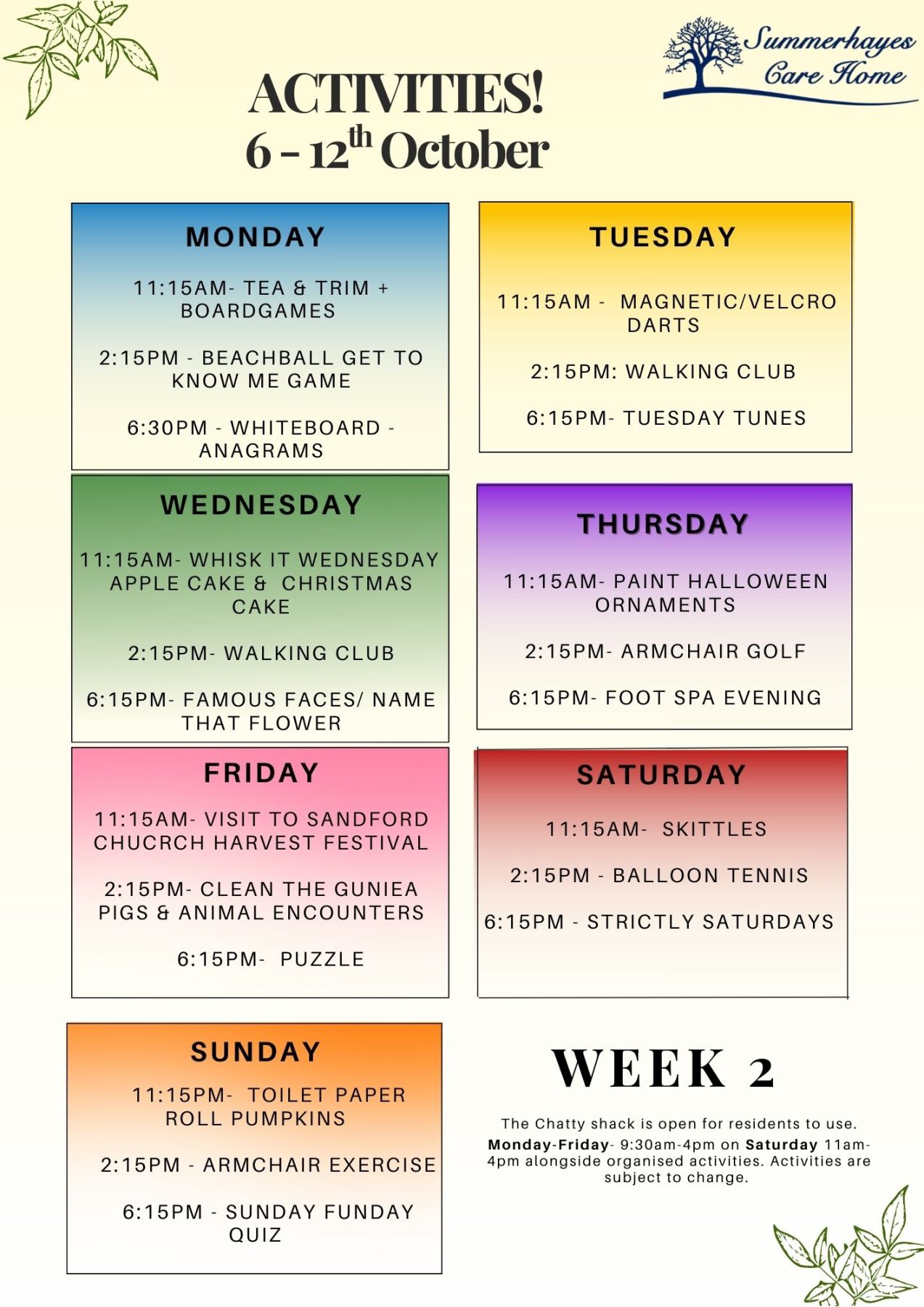 Activities Activities